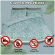 image 3 of VELVETIO Antoinette Printed Duvet Cover Set Reversible Polycotton Beddings N/A | Duck Egg | Double