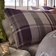 image 2 of D & D Colville Check Duvet Cover Set Plum
