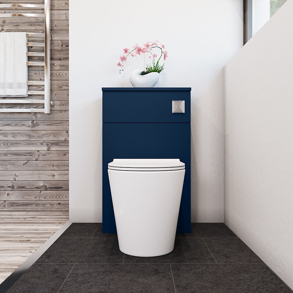 image 1 of Balterley Contemporary Compact WC Toilet Unit | Blue | Indigo Blue | 260 x 502 x 818mm