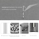 image 5 of Outsunny 3 x 3(m) Cantilever Roma Parasol Garden Umbrella with Cross Base Grey