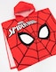 image 3 of Marvel Spiderman Boys Red Poncho Towel | Hooded Towel with Web Pattern | Beach & Pool Use | Kids Bathing Accessories | Cartoon Character Merch
