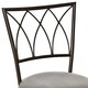 image 8 of HOMCOM Set of 2 Bar Chairs Swivel Armless Upholstered Metal Frame Barstools