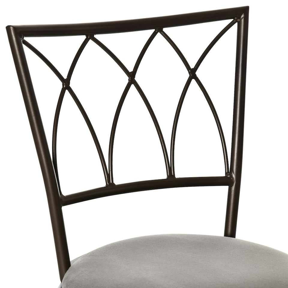 image 1 of HOMCOM Set of 2 Bar Chairs Swivel Armless Upholstered Metal Frame Barstools