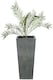 image 3 of Primrose Poly Terrazzo Stone Black Tall Flared Outdoor Square Planter 91cm