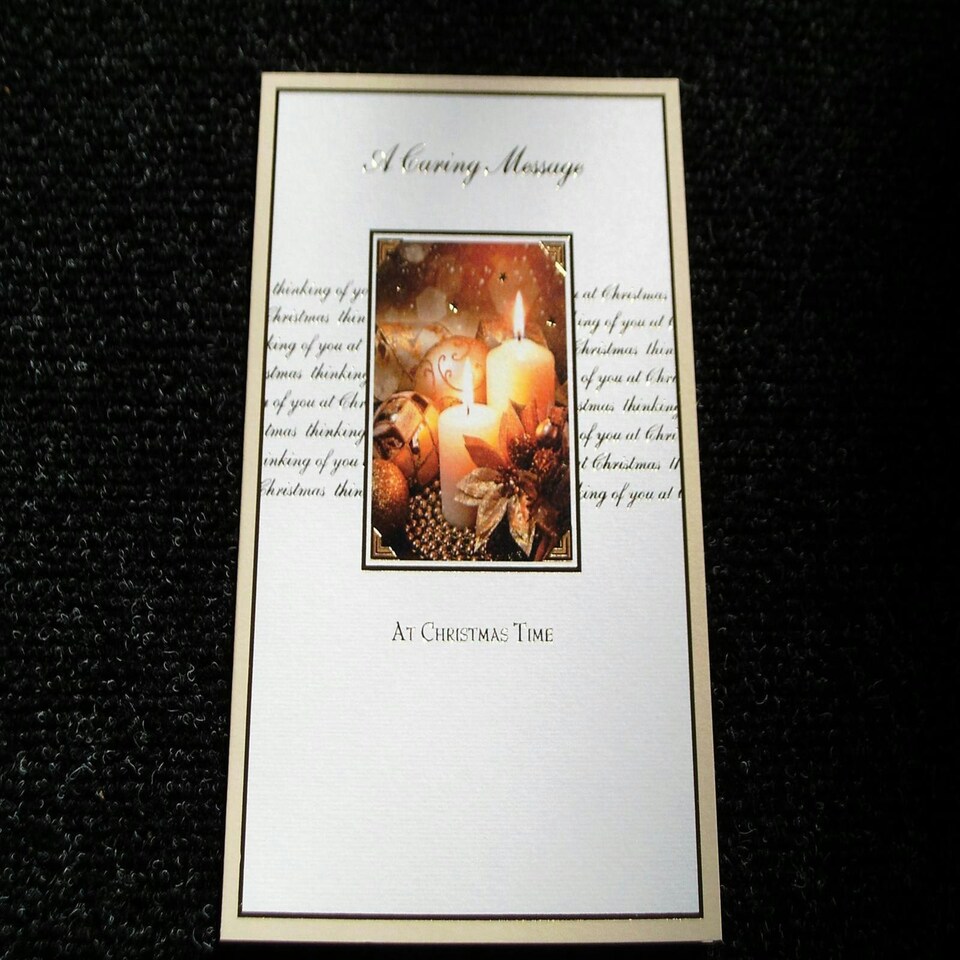image 1 of A Caring Message Christmas Card - Greeting Card By Wishing Well