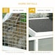 image 5 of PawHut Rabbit Hutch Animal Cage Pet Run Cover, with Water-resistant Asphalt Roof