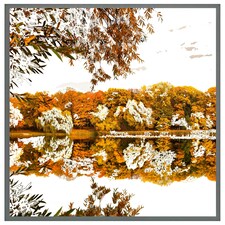 Autumn lake (Picture Frame) Grey | XL