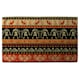 image 2 of Egyptian Heiroglyphs in Orange & Black (Bath Towel)