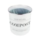 image 3 of Minimalist Essentials Compost Caddy - Metal 2L Decorative Kitchen Food Waste Bin