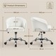 image 3 of Yaheetech Faux Leather Office Chair Adjustable Seat Height N/A | Cream