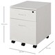 image 5 of Vinsetto 2-Drawer Locking Office Filing Cabinet w  5 Wheels Rolling Storage Hanging A4 Cupboard Home Organisation White Wood Grain