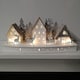 image 3 of 44cm Battery Light Up Warm White Christmas Winter Wooden Village with Reindeer Scene