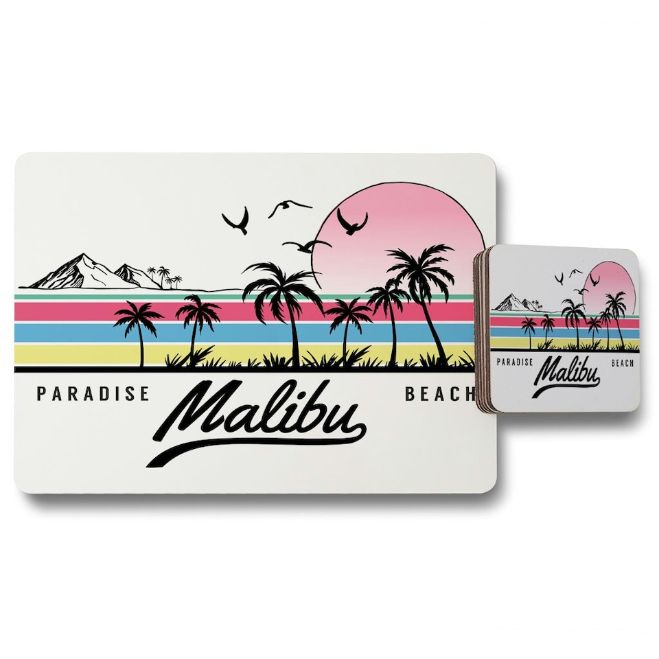 Malibu (Placemat & Coaster Set)