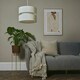 image 3 of ValueLights Sophia Small Cream 2 Tier Ceiling Light Shade & Bulb Cream