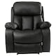 image 2 of Chester Electric Bonded Leather Automatic Recliner Heat & Massage Chair (Black)