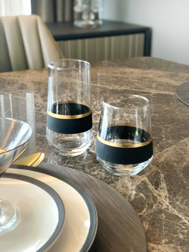 image 1 of Glow Collection Highball Glasses (Set of 6)