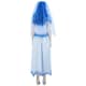 image 4 of Corpse Bride Womens/Ladies Emily Costume Set - White/Blue - M M
