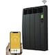 image 3 of 992mm (W) x 585mm (H) - Graphite Wi-Fi Electric Oil Filled Radiator (Barcelona) - 1210 Watts - Depth 97mm - Heats Up To 12m²