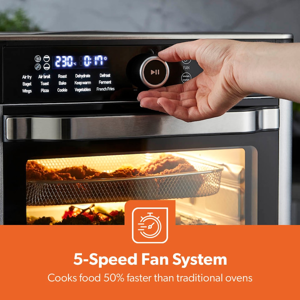 image 1 of Geepas 22L Countertop Convection Air Fryer Oven 1700W