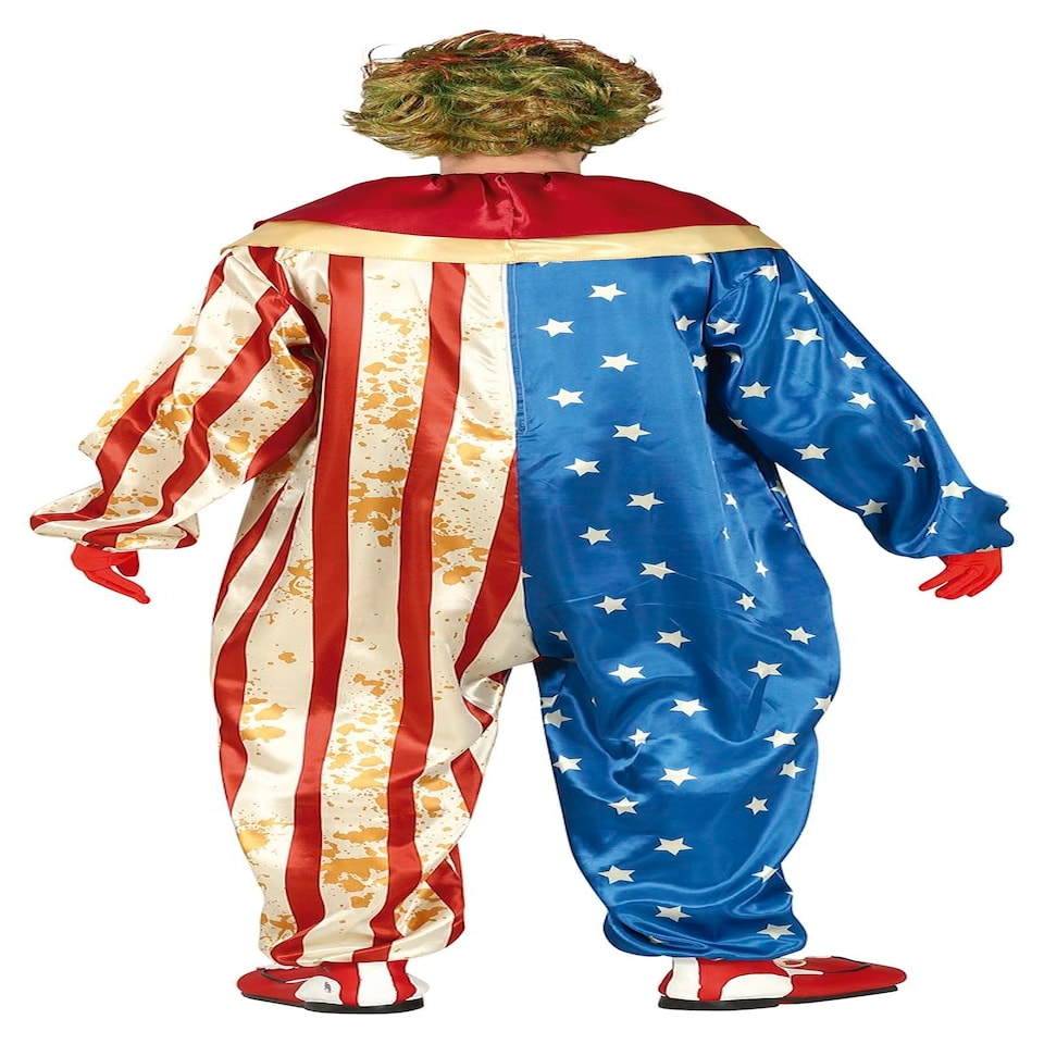image 1 of Fancy Dress Adult Mens Patriot Clown - XL