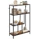 image 1 of HOMCOM Industrial Bookshelf Bookcase w/ Open Shelves for Study Brown