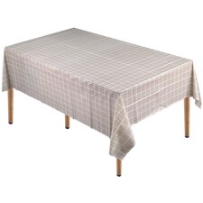 Checkered Rectangular Tablecloth, PVC Plastic Table Cover - 137x180cm