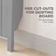 image 6 of HOMCOM Radiator Cover with Drawer and Vertical Slats Grey