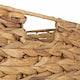 image 4 of Water Hyacinth Shallow Rectangular Storage Basket Brown | Brown | L