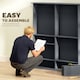 image 6 of HOMCOM CD Storage Unit DVD Tower Blu-ray Storage Shelf for Office, Grey
