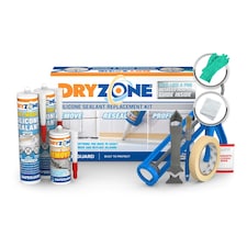 Dryzone Silicone Sealant Replacement Kit (Anti Mould) for Kitchens and Bathrooms