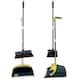 image 2 of Gr8 Home Strong Long Handled Dustpan and Brush Set Soft Bristles Broom Lobby Dust Pan