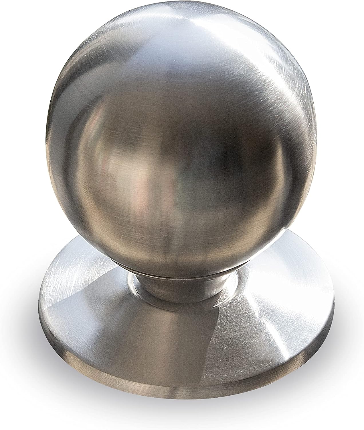 Satin Stainless Steel Round Contemporary Centre Door Knob Pull Front Door , Door Knobs , High Quality