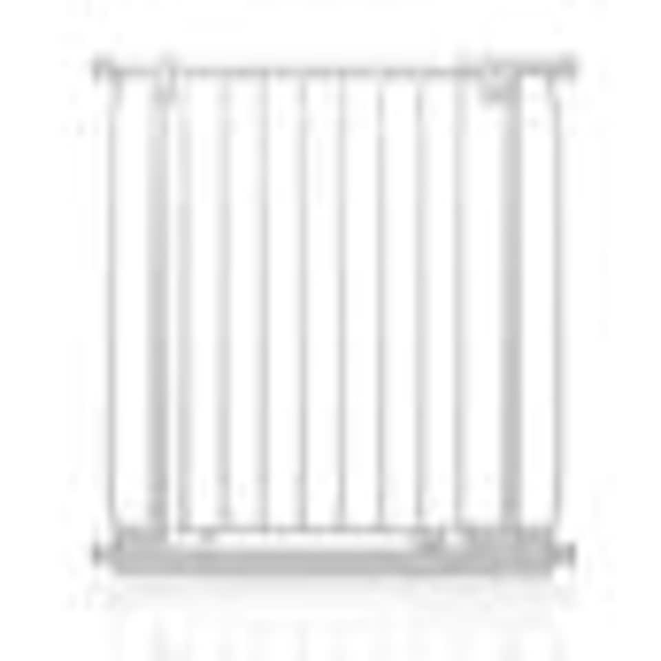 image 1 of Safetots Elite Pressure Narrow Safety Gate, 65.5cm - 74.5cm, Matt White, Narrow Pressure Fit Stair Gate