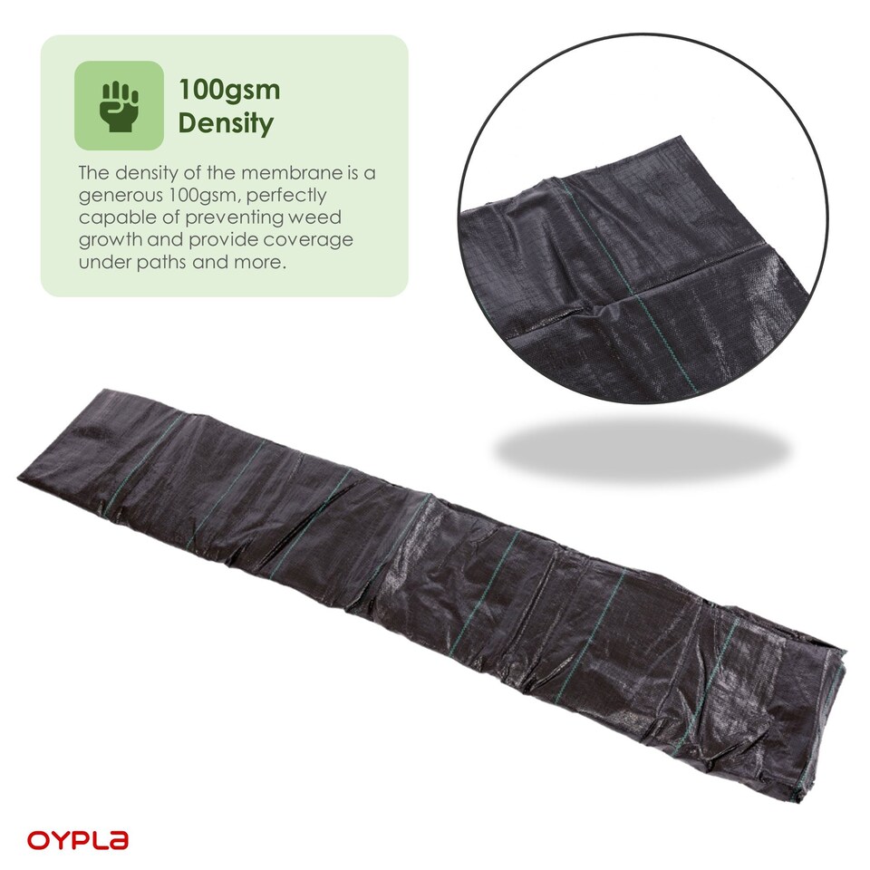 image 1 of 4m x 10m Heavy Duty Weed Control Ground Cover Membrane Sheet