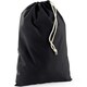 image 1 of Westford Mill Recycled Cotton Stuff Bag - Black - 45cm x 30cm