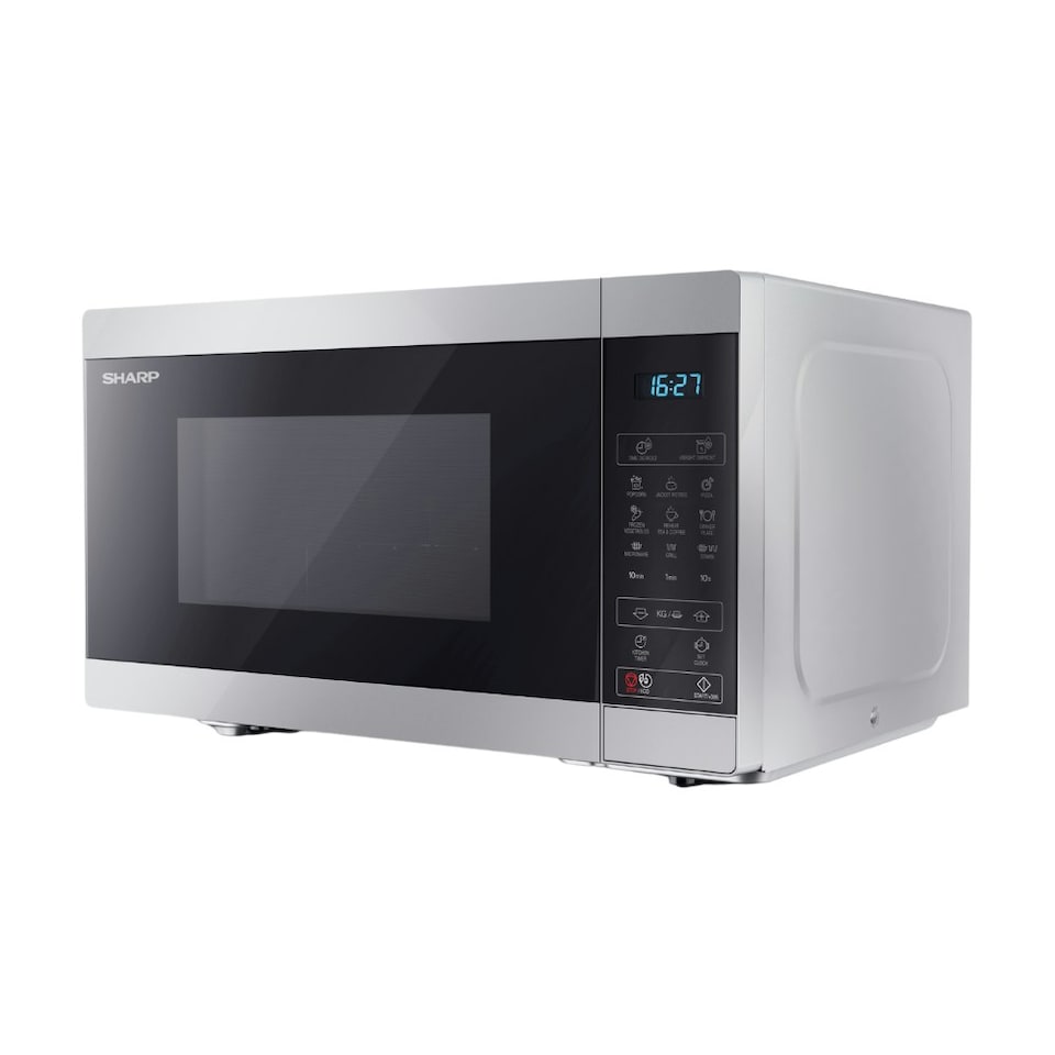 image 1 of SHARP YC-MG81U-S 900W Microwave Oven With 1100W Grill - Silver