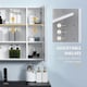 image 6 of kleankin LED Illuminated Mirror Cabinet with Lights, Touch Switch, for Bathroom