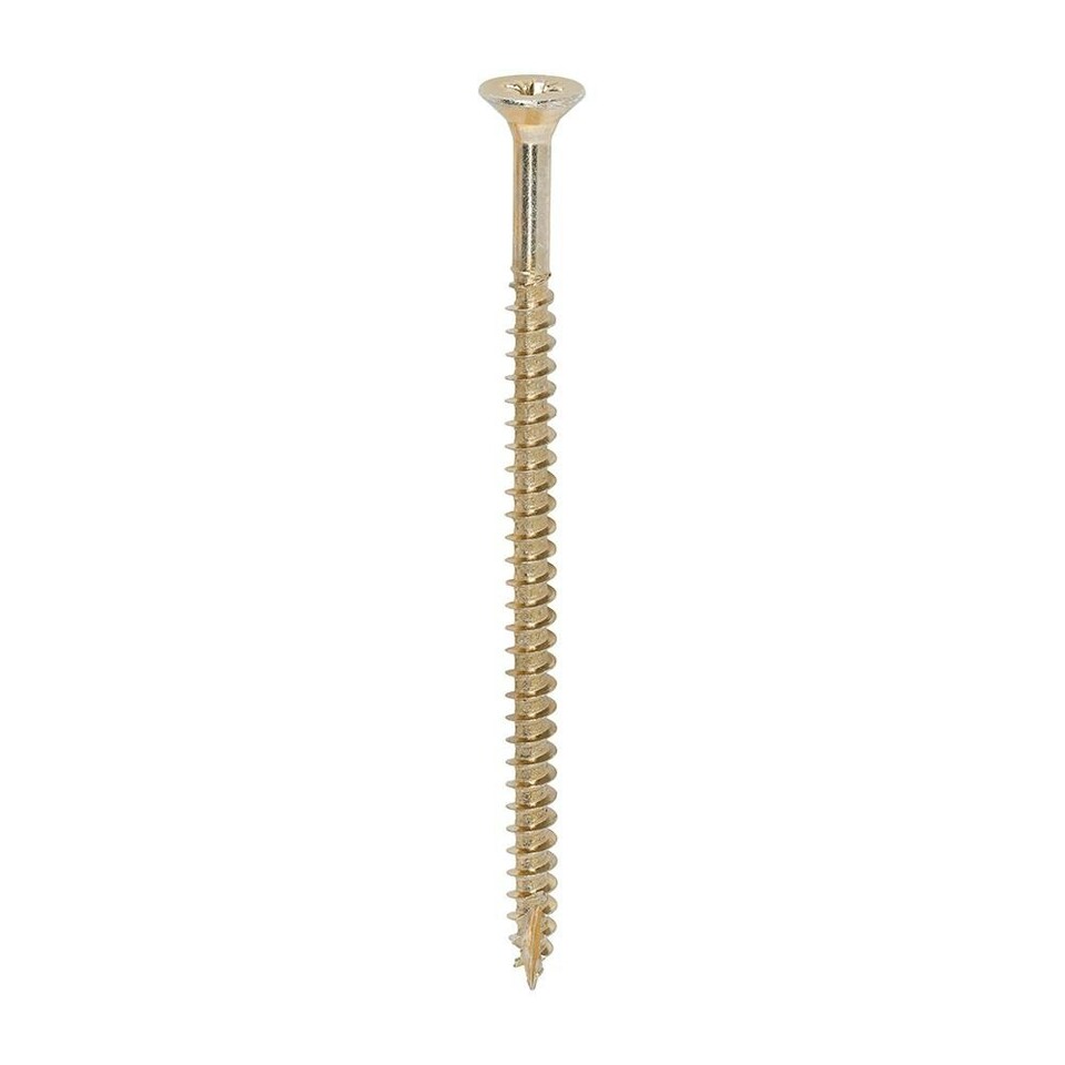 image 1 of Timco - Classic Multi-Purpose Screws - PZ - Double Countersunk - Yellow (Size 5.0 x 90 - 100 Pieces)