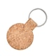 image 2 of MidOcean Cincin Round Cork Keyring - Beige - One Size