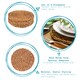 image 2 of Argon Tableware Round Woven Seagrass Placemats - 30cm - Pack of 6 | Brown | Brown