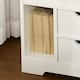 image 9 of HOMCOM Bedside Table, Small Bedside Cabinet with 2 Drawers and Storage Shelves, Modern Nightstand for Bedroom, White