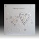 image 3 of Luxury White Ribbon Wedding Evening Invitation Cards - Pack of 5