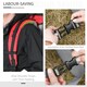 image 9 of HOMCOM Baby Hiking Backpack Carrier w/ Detachable Rain Cover for Toddlers Red Red | One Size