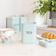 image 3 of KitchenCraft Tea Tin Blue Metal