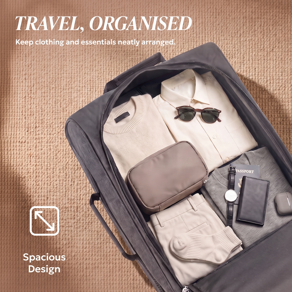 image 1 of Lugg Jupiter Soft Cabin Bag 55x40x20cm Lightweight Wheeled Trolley Ryanair Size