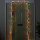 image 2 of 5.5m 426 Cluster LED Autumn Twist Door Garland with Multi-Coloured LEDs on Green Cable