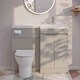 image 3 of Balterley Floor Standing Compact Unit with Right Hand Polymarble Basin