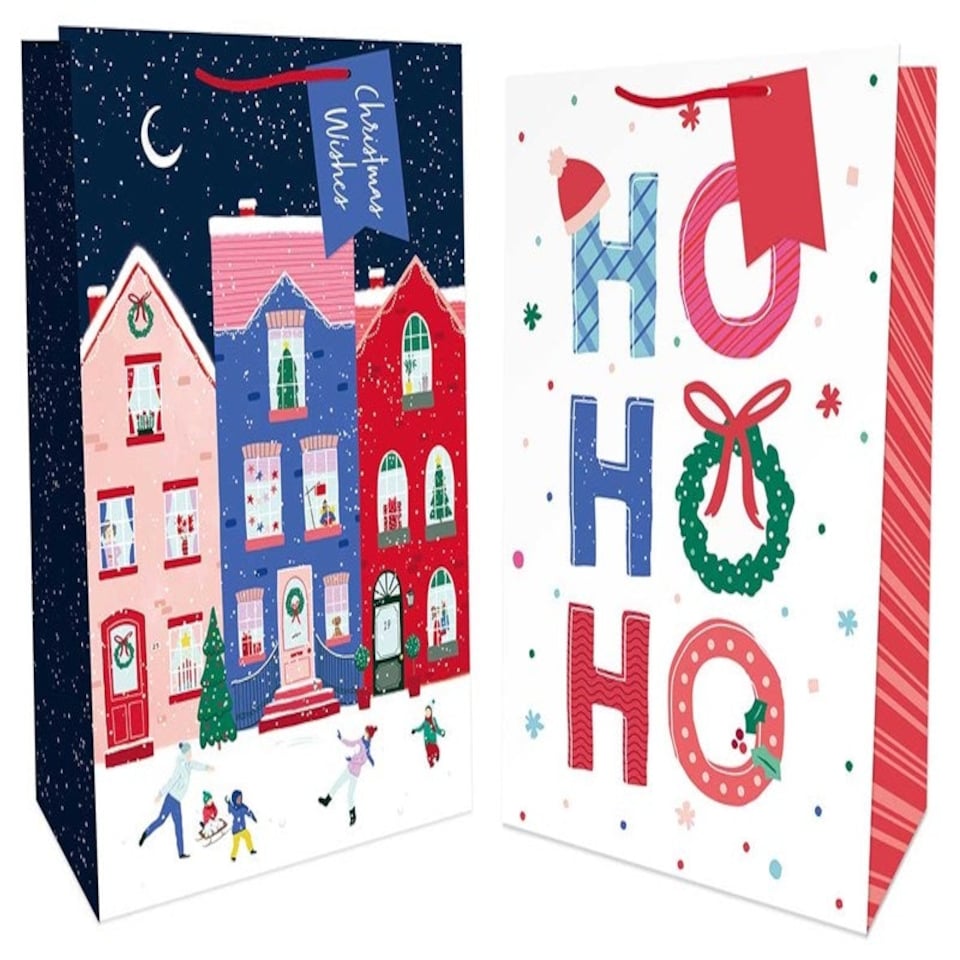 image 1 of Single Christmas Contemporary Design Large Gift bag