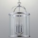 image 3 of Polished Chrome 3 Light Lantern Style Pendant Chrome | Clear