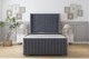 image 1 of Sloomy Marlborough Steel Plush Bed Frame With Mattress With 50"  Upholstered Wingback Headboard 4' Small Double